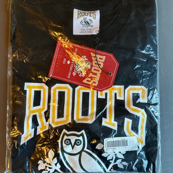 Roots x OVO 2022 Classic Tee Black Size XXL BNIB BNWT - Picture 2 of 2